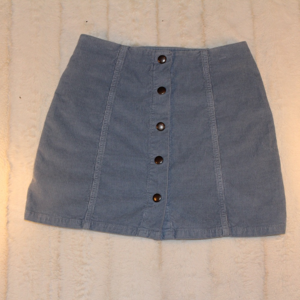 Topshop button skirt